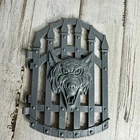 VINTAGE HE-MAN MOTU 1983 SNAKE MOUNTAIN WOLF GATE DOOR ORIGINAL PART