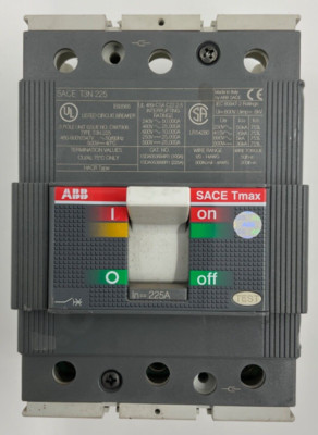 ABB T3N225TW CIRCUIT BREAKER 480V 225A 3P RECONDITIONED | eBay