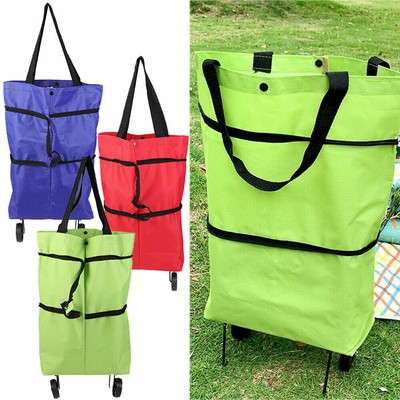 Faltbare Einkaufswagentasche Mit Rädern Zusammenklappbarer Einkaufswagen |  Ebay