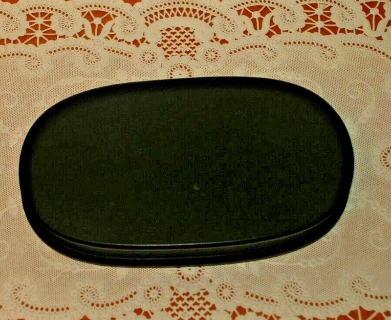 Black Oval Wood Display Unit  for Multiple Use Crystal Porcelain or You Name It!