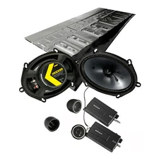 Kicker CSS684, CS Series 6x8 Component System + Damping Kit Bundle