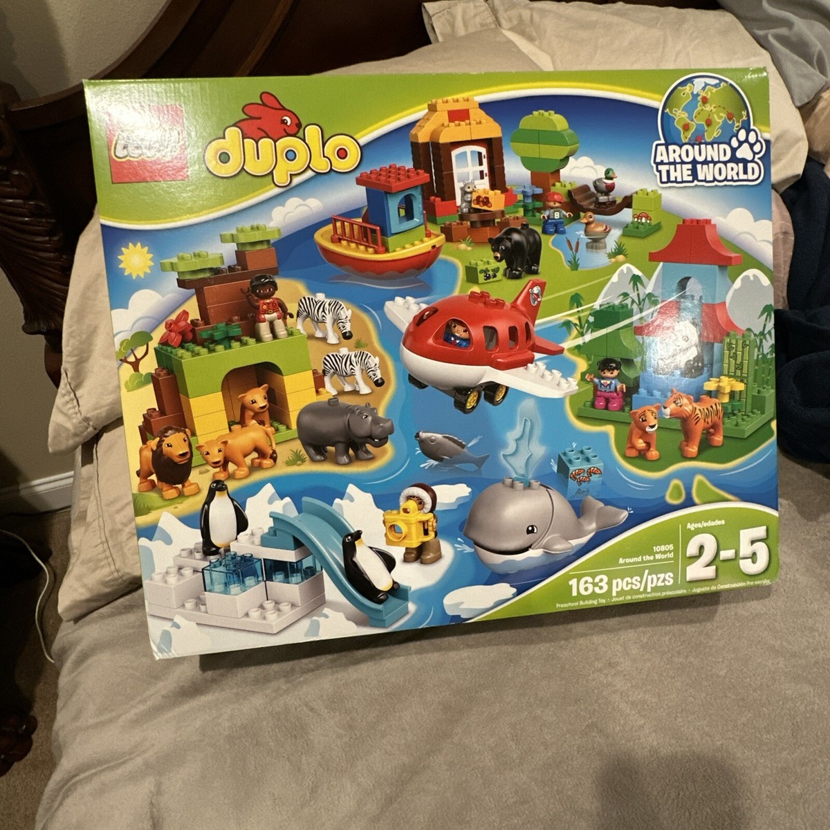 Lego Duplo 10805 Around The World Animal Panda Duck Lion Tiger Whale  Zebra