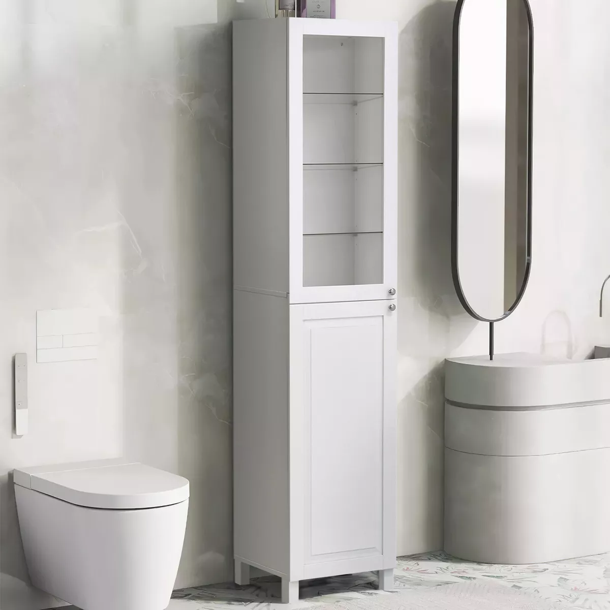 Long 2024 slim cabinet