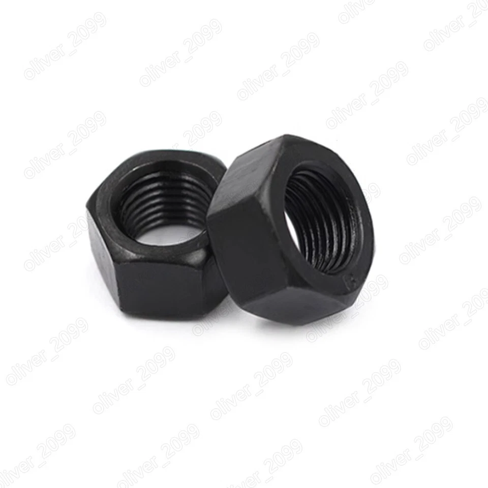 Left Hand Thread Black 10.9 Steel Hexagon Nuts Hex Nuts M8 M10 M12 M14 M16-M48 - Image 4 of 4