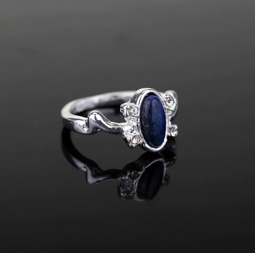The Vampire Diaries: Elena Gilbert, Blue Lapis, Antique Silver, Daylight Ring - Picture 4 of 7