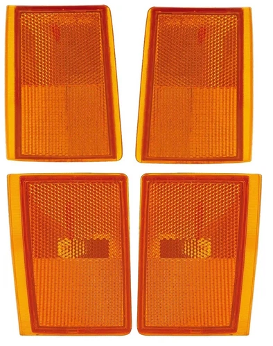 FLEETWOOD DISCOVERY 1999 2000 2001 2002 FRONT SIDE MARKER LIGHTS LAMPS 4PC RV