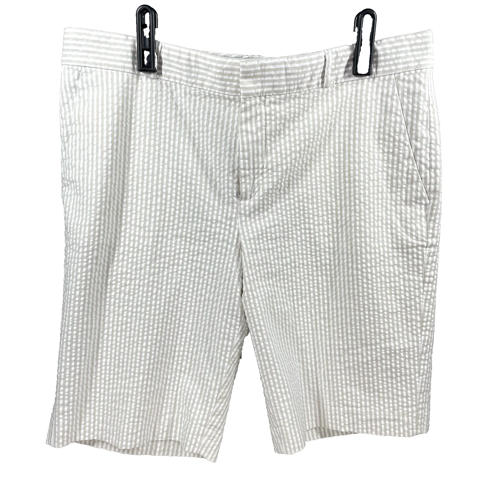 Pantalones cortos a rayas de algodón Banana Republic para Mujeres