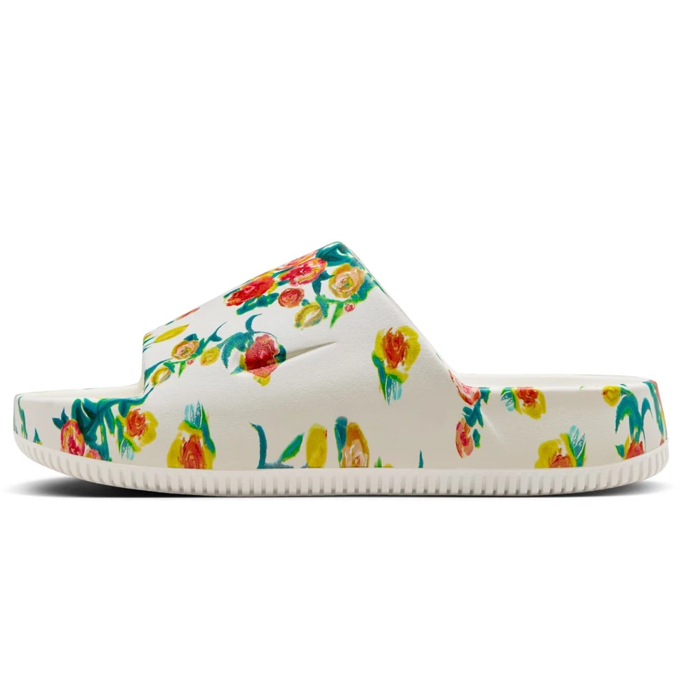 Nike Calm ESPUMA Estampado Floral Vela/Vela HF1069-100 Mujer Toboganes Foto 4 de 4