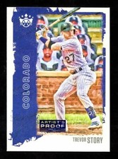 Trevor Story 2021 Diamond Kings Artist Proof Blue #98 Baseball Card