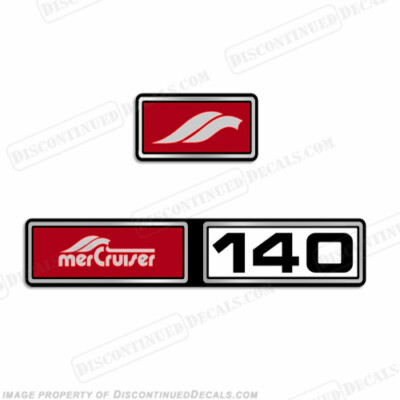 Fits Mercruiser 1982-1989 140hp 3.0L Valve Cover Decals