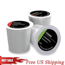 Amazon Brand - Solimo Coffee Pods, Assorted pack (French, Dark, Colombian)