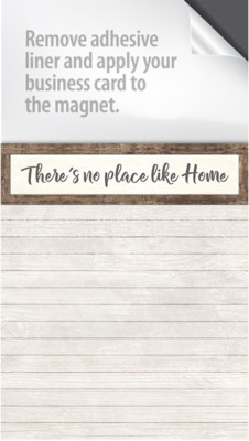 Magnet Notepads - With a peel and stick area for your Business Card!(Box of 100)