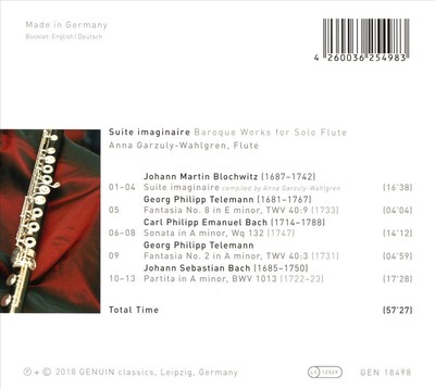 SUITE IMAGINAIRE-BAROCKE WERKE F_R FL+TE SOLO NEW CD