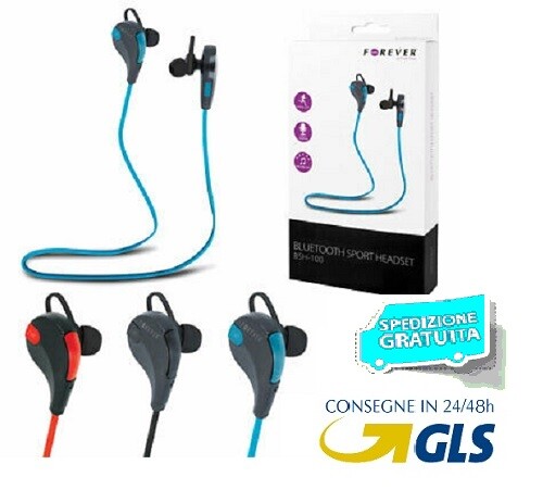 AURICOLARI BLUETOOTH SPORT SENZA FILI Cuffie Wireless Microfono Audio  UNIVERSALI | eBay