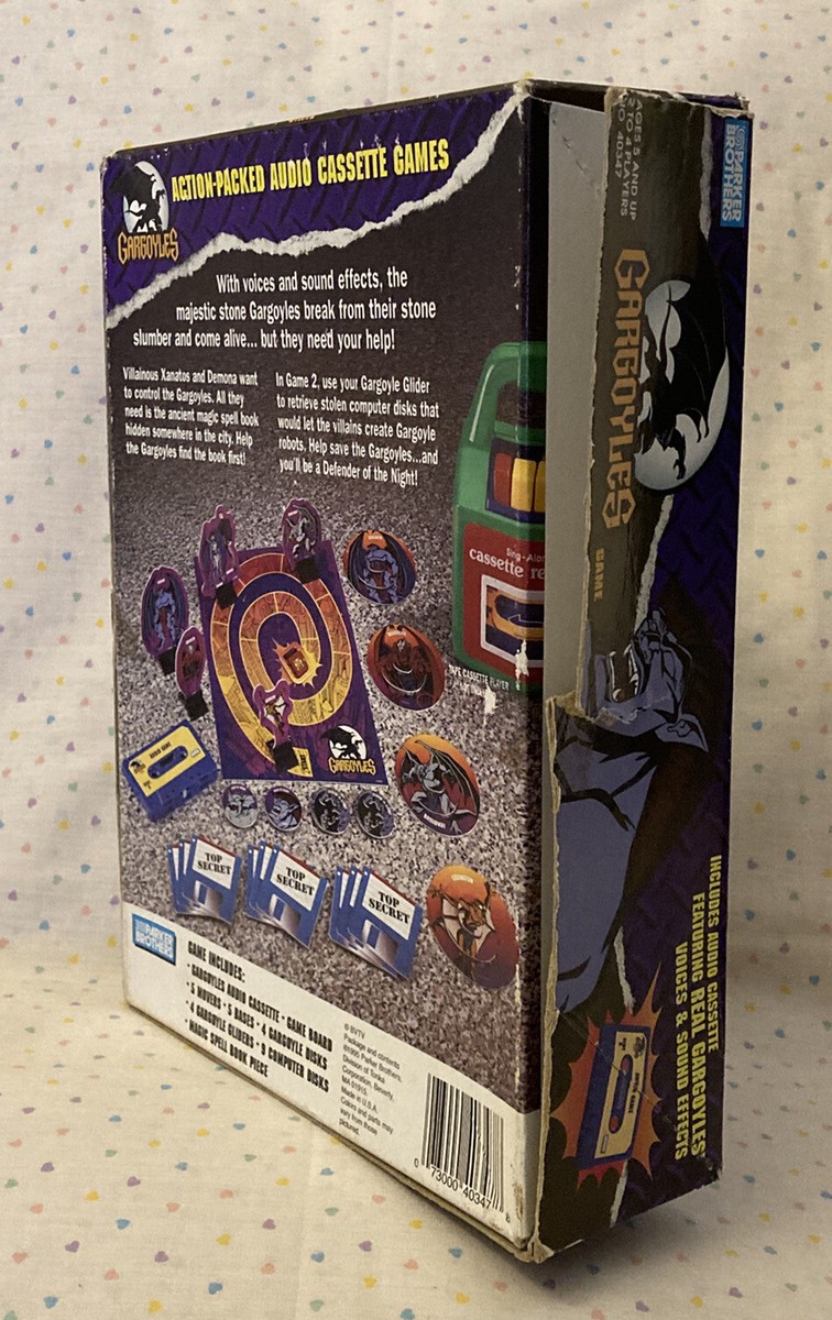 Vintage 1995 Gargoyles Audio Cassette Board Game Parker Brothers