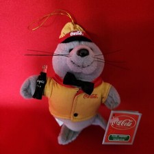 Coca Cola Seal Plush Ornament Stuffed Toy
