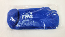 TWA Flight Socks In Sealed Package Airline Collectible Trans World Airlines Blue
