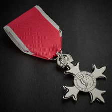 Full Size Replica Member of the British Empire MBE Medal. Civil Award/Ribbon