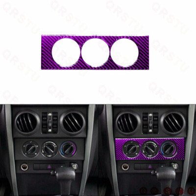 Climate Control Outer Frame Trim  For Jeep Wrangler 07-2010 Purple Carbon Fiber