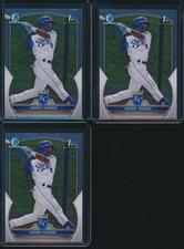 Lot of (3) HENRY RAMOS 1st 2023 Bowman Chrome Prospects ROYALS Rookie Card RC