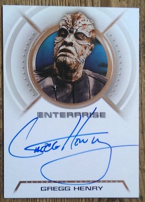 Star Trek Enterprise Season 2 Auto Card A12 Greg Henry as Zho'Kaan