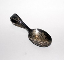 Vintage Oneida LTD Baby Feeding Spoon Bent Spoon Finger Handle Spoon AM