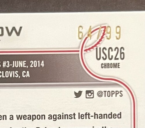 2022 TOPPS CHROME UPDATE JORDAN LUPLOW XFRACTOR @ 64/99 @ #USC26 X-FRACTOR - Picture 2 of 3