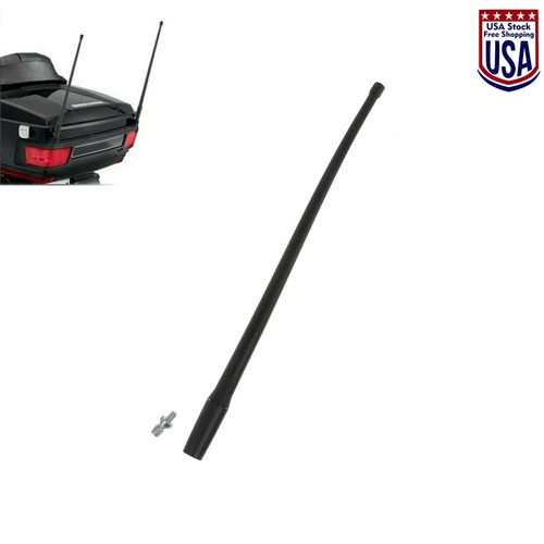 Honda 13" Inch 2-pack Black Whip AM/FM/XM/CB Power Rod Radio Antennas Mast For HA CB Motorcycles - Foto 2