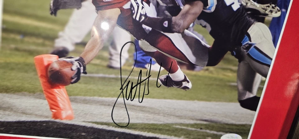 Foto 8x10 firmada por Larry Fitzgerald de los Cardenales de Arizona leyenda JSA AZ19551 Foto 2 de 4