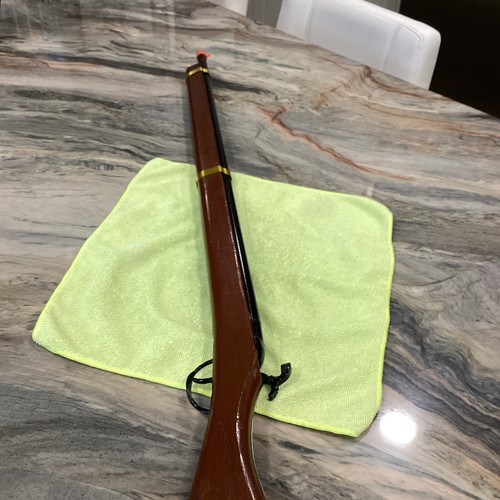 Toy Cap 38372 Vintage 37" Flintlock Rifle Parris Wooden Kentuckian - Picture 8 of 10