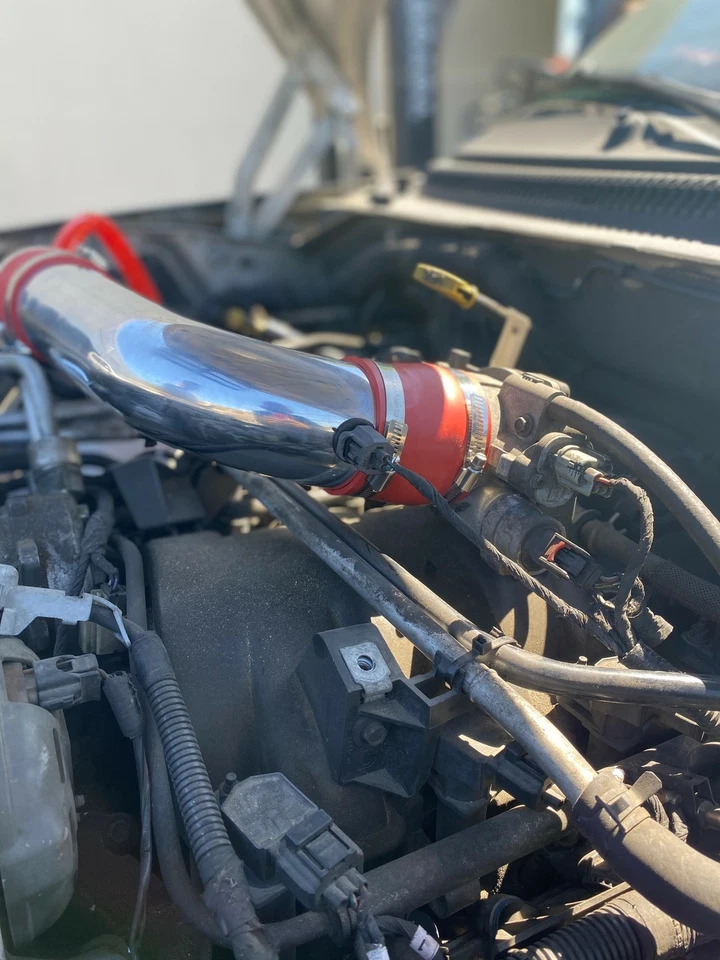 Kit de admisión de aire y filtro rojo de 2 piezas para Dodge Dakota 2000-02 4,7 L V8 Foto 3 de 3