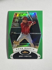 2008 Topps Finest Joey Votto RC #143 Rookie Card GREEN REFRACTOR /199. rookie card picture