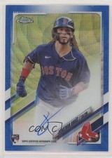 2021 Topps Chrome Rookie Blue Wave Refractor 48/150 Jonathan Arauz Auto 8d4