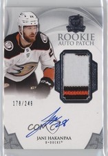 2020-21 Upper Deck The Cup Rookie 178/249 Jani Hakanpaa #127 Patch Auto 3hd