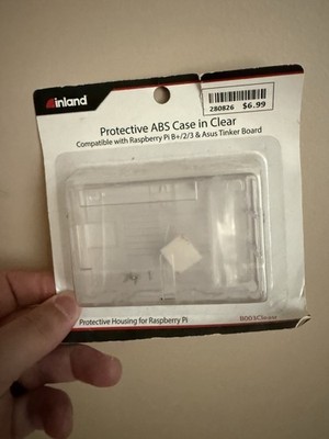 NEW Protective ABS Case In Clear, Comp. W/Raspberry Pi B+2/3 & Asus Tinker board