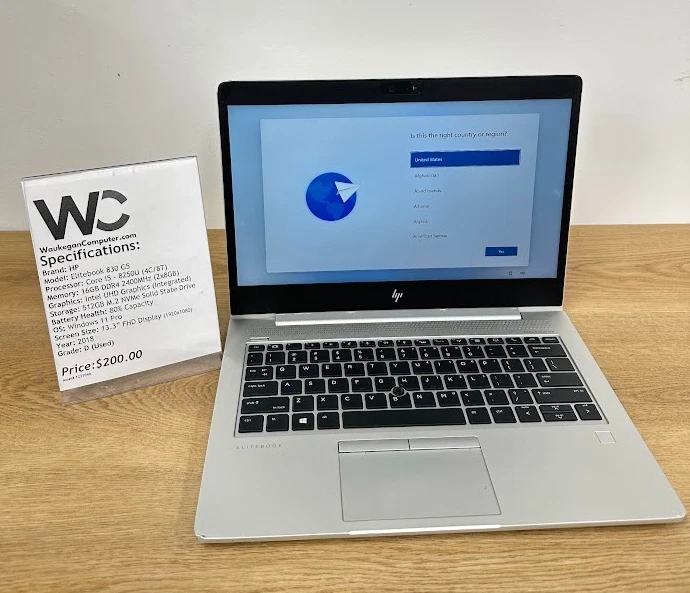 HP Intel Core i5 8th Gen. PC Laptops & Netbooks 512 GB SSD