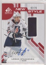 2021-22 SP Game Used CHL Edition New Style Jersey 2/25 Logan Stankoven Auto 0kr0