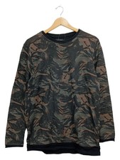 Zara Man Pull Homme Camouflage Vert T L Streetwear (EU 50, INT L)