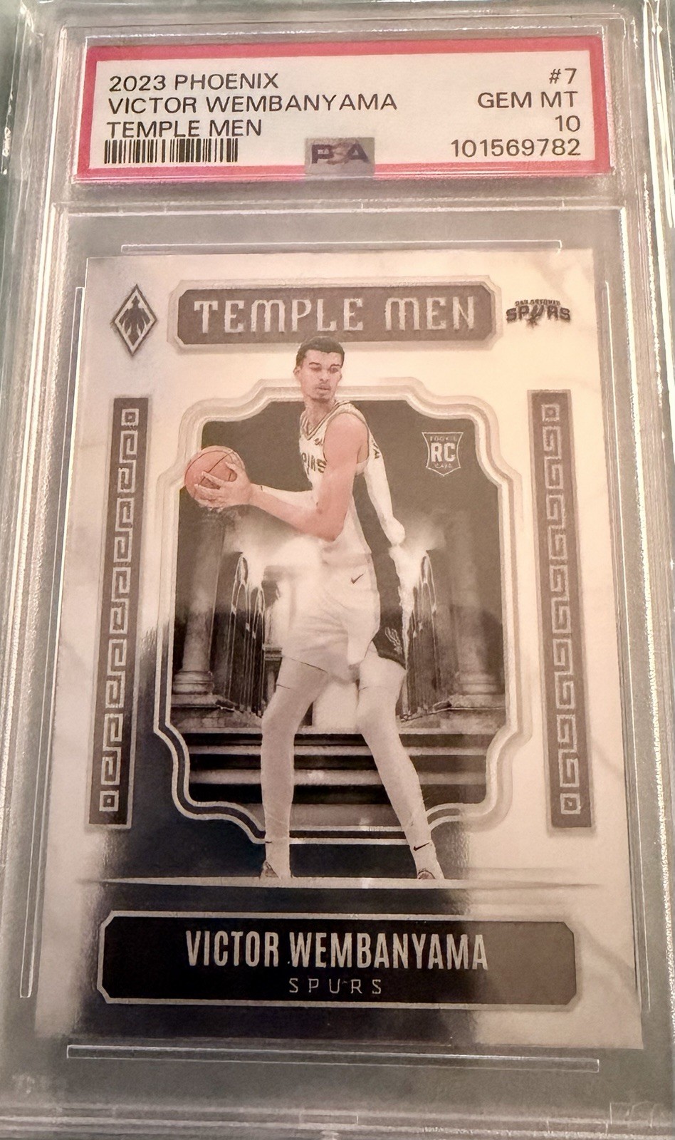 2023-24 Panini Phoenix - Victor Wembanyama #7 Temple Men (RC) PSA 10! 🔥