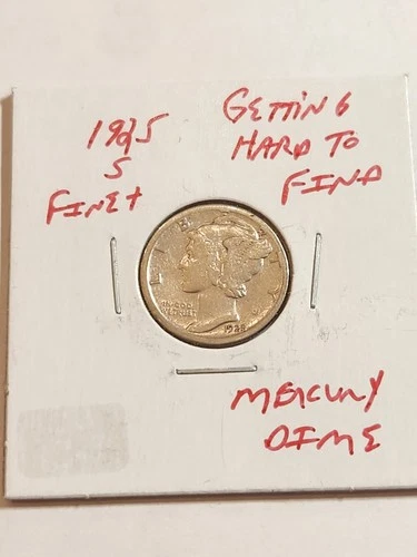 1925 S FINE+ GETTING HARD TO FIND MERCURY DIME RARE