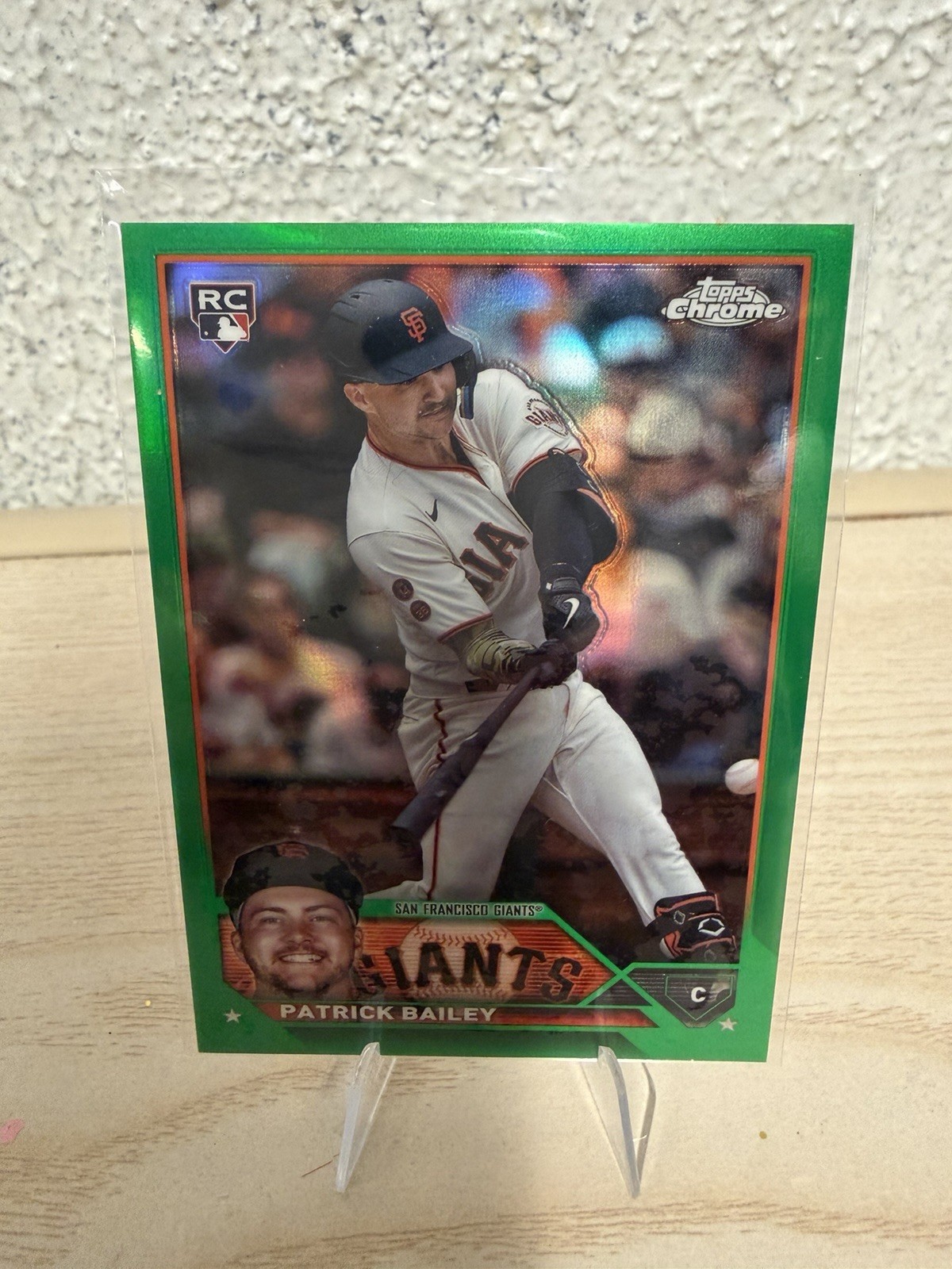 2023 Topps Chrome Update Series Patrick Bailey #USC217 Green Refractor /99 (RC)