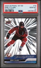 2024 Upper Deck Young Guns PWHL OUTBURST Emily Clark #70 PSA 10 #6196