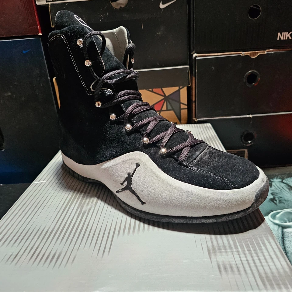 Jordan Boxer 2003 “Roy Jones JR” auténtico vintage alto - negro/gris 306164-001 Foto 4 de 4