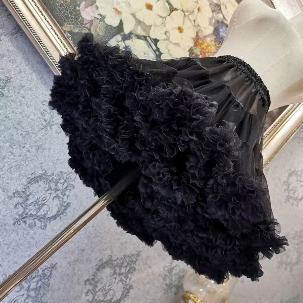 Falda interior enagua de tul para mujer - Falda tutú Rockabilly mullida en capas