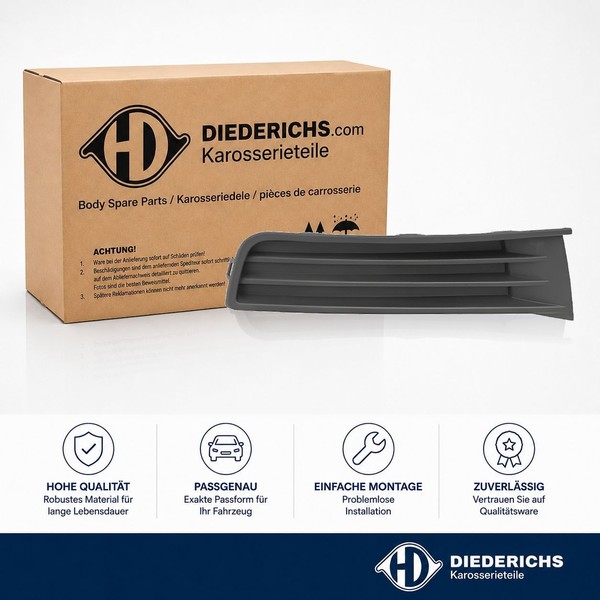 LÜFtungsgitter StossfÄNger Vorne Rechts Diederichs 2297046 FÜR Vw-image
