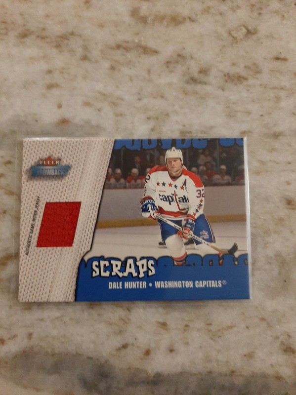 2002-03 Fleer Throwbacks Scraps jersey Card Dale Hunter