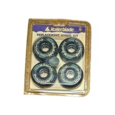 Vintage Rollerblade 78A Replacement Wheel Kit High Perf 72mm Black