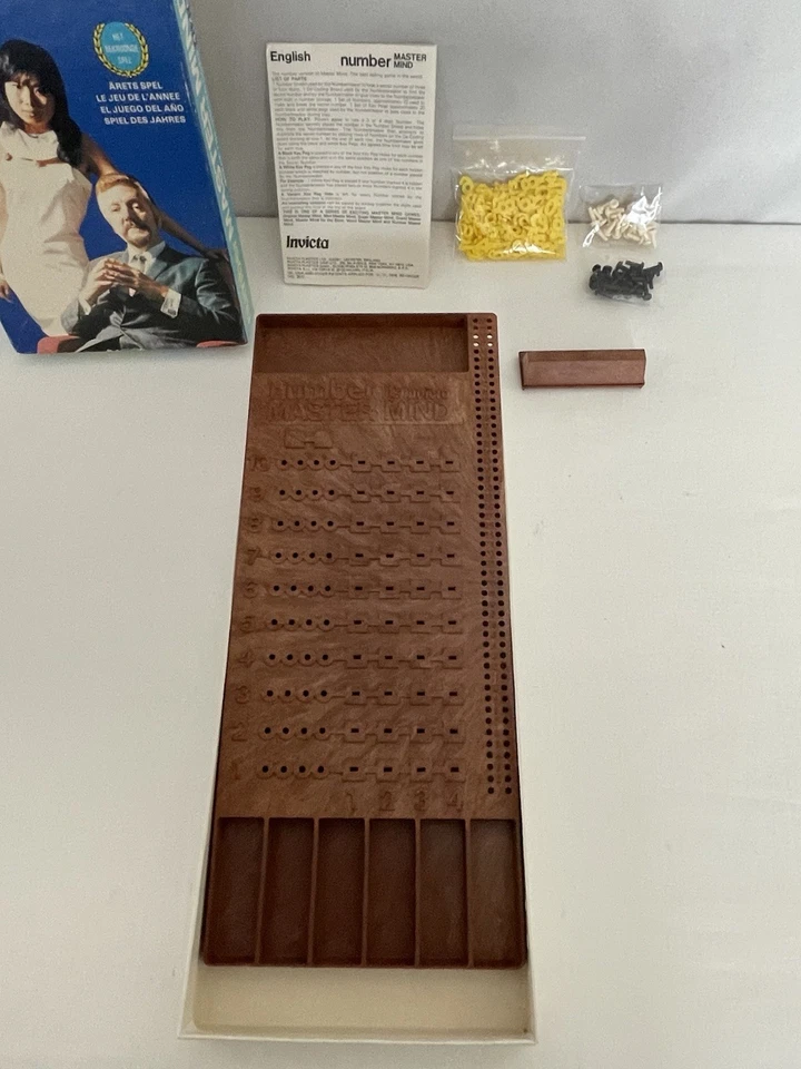 Vintage Master Mind Numbers Game by Invicta 1976 Complete - Image 4 of 4