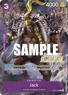 Jack (Offline Regional 2023) [Finalist] [One Piece Promotion Cards] Foil Near Mi