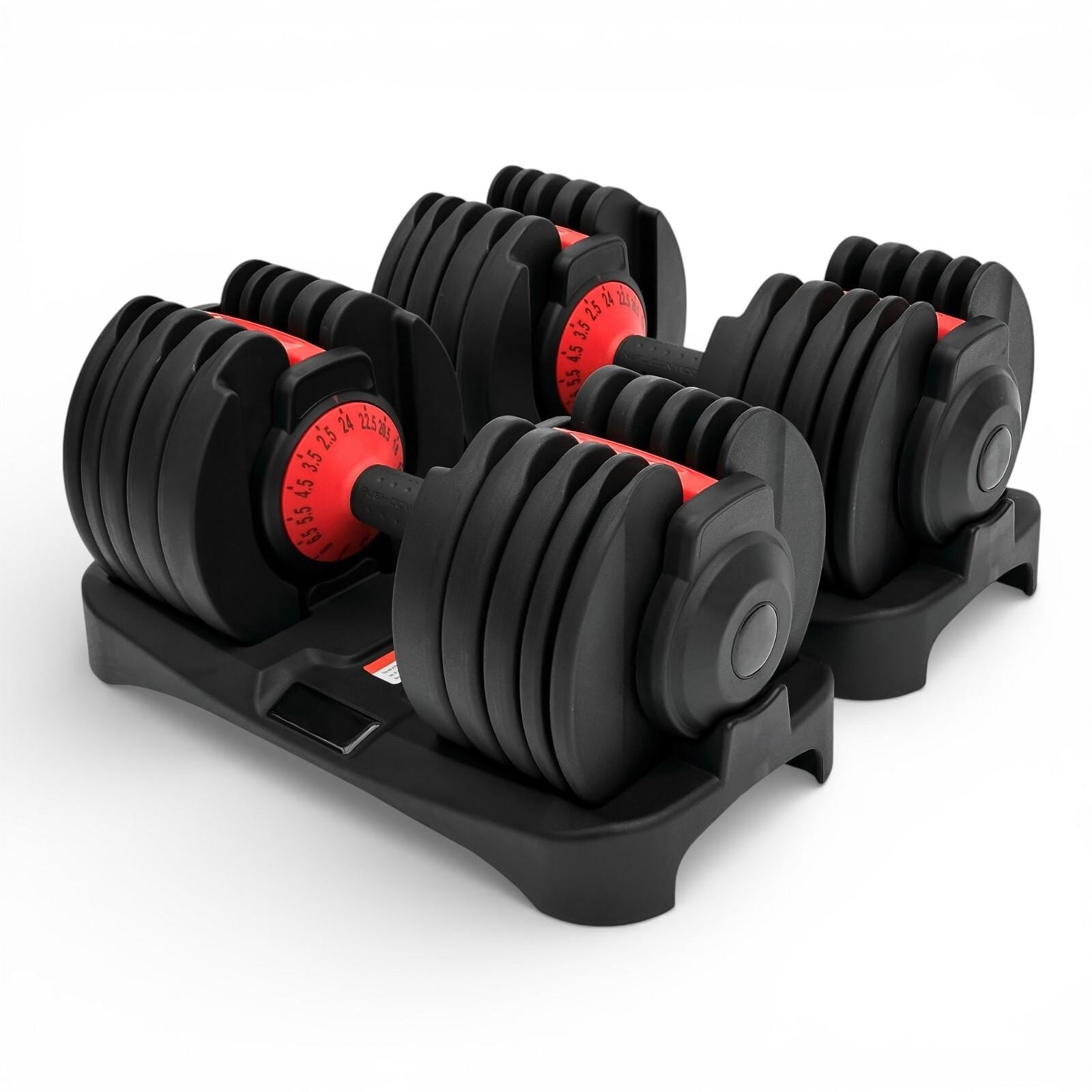 Coppia Manubri Pesi V2 Palestra Casa Da 2.5 A 24 Kg - 15 Livelli Regolabili Set